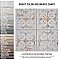 Antigua Lis White 13" x 13" Porcelain Wall Tile - Sold Per Case of 9 - 10.62 Sq. Ft.