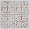 Antigua Lis White 13" x 13" Porcelain Wall Tile - Sold Per Case of 9 - 10.62 Sq. Ft.