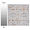 Antigua Lis White 13" x 13" Porcelain Wall Tile - Sold Per Case of 9 - 10.62 Sq. Ft.