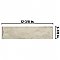 Luca Shell 3-1/8" x 12-3/8" Ceramic Wall Tile - 25 Tiles Per Case - 7.0 Square Feet