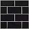 Park Slope 3" x 6" Subway Tile - Glossy Black - Sold Per Case of 86 Tile - 11.18 Square Feet