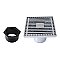 Kingston Brass BSF4464C Watercourse 4" Square Shower Drain, Polished Chrome