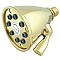 Kingston Brass K139A2 Shower Scape Adjustable Jet Spray Shower Head - Polished Brass