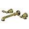 Kingston Brass KS7123AL 8-Inch Center Wall Mount Bathroom Faucet, Antique Brass