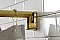 Kingston Brass CC6727 Edenscape 60"-72" Stainless Steel Adjustable Single Curved Shower Curtain Rod - Brushed Brass