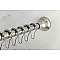 Kingston Brass KSR111 Edenscape 60"-72" Stainless Steel Adjustable Tension Shower Curtain Rod with Rings - Polished Chrome