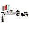 Kingston Brass KS8126CKL Kaiser Two-Handle Wall Mount Bathroom Faucet, Polished Nickel
