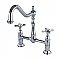 Kingston Brass KS1171BEX Essex Bridge Kitchen Faucet, Polished Chrome