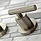 Kingston Brass KS8128CML Manhattan 2-Handle 8 in. Wall Mount Bathroom Faucet, Brushed Nickel