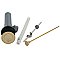 Kingston Brass KBP1002 Plastic Pop-Up Bathroom Sink Drain with Overflow, Polished Brass