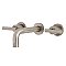 Kingston Brass KS8128CML Manhattan 2-Handle 8 in. Wall Mount Bathroom Faucet, Brushed Nickel