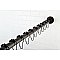 Kingston Brass SRK605 Edenscape 60"-72" Stainless Steel Adjustable Tension Shower Curtain Rod with Rings - Oil Rubbed Bronze