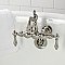 Kingston Brass CA1001T8 Heritage 3-3/8" Tub Wall Mount Clawfoot Tub Faucet, Brushed Nickel