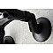 Kingston Brass KS216MB Kingston Two Handle Wall Mount Bathroom Faucet, Matte Black