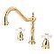 Kingston Brass KB1792PXLS Widespread Kitchen Faucet - Polished Brass