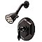 Kingston Brass VB4635PKLSO Metropolitan Onyx Shower Faucet Only with Lever Handle - Oil Rubbed Bronze