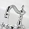 Kingston Brass CA1002T1 Heritage 3-3/8" Tub Wall Mount Clawfoot Tub Faucet, Polished Chrome