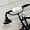 Kingston Brass AE553T0 Aqua Vintage 7-Inch Wall Mount Tub Faucet with Hand Shower, Matte Black