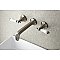 Kingston Brass KS4128PL Metropolitan 2-Handle Wall Mount Bathroom Faucet, Brushed Nickel