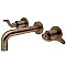 Kingston Brass KS8128DFL NuWave 2-Handle Wall Mount Bathroom Faucet, Brushed Nickel