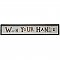 Wooden "Wash Your Hands" Framed Wall Sign