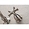 Kingston Brass KS3128NX Hamilton Two-Handle Wall Mount Bathroom Faucet, Brushed Nickel