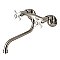 Kingston Brass KS615SN Wall Mount Bathroom Faucet, Brushed Nickel