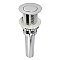 Kingston Brass EV8411 Coronet Push Pop-Up Bathroom Sink Drain without Overflow, Polished Chrome