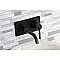 Kingston Brass KS8110CTL Single-Handle Wall Mount Bathroom Faucet, Matte Black