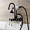 Kingston Brass AE9T0 Aqua Vintage Wall Mount Clawfoot Tub Faucet, Matte Black