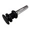 Kingston Brass EV7000MB Push Pop-Up Bathroom Sink Drain without Overflow, 22 Gauge, Matte Black