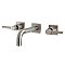 Kingston Brass KS6128DL Concord Two-Handle Wall Mount Bathroom Faucet, Brushed Nickel
