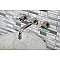 Kingston Brass KS8126CKL Kaiser Two-Handle Wall Mount Bathroom Faucet, Polished Nickel