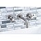 Kingston Brass KS8128BX Metropolitan 2-Handle 8 in. Wall Mount Bathroom Faucet, Brushed Nickel