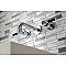 Kingston Brass KS8121DKL Kaiser 2-Handle Wall Mount Bathroom Faucet, Polished Chrome