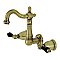 Kingston Brass KS1223PKL Duchess Two-Handle Wall Mount Bathroom Faucet, Antique Brass