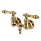 Kingston Brass AE31T2 Aqua Vintage 3-3/8 Inch Wall Mount Tub Faucet, Polished Brass