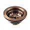Kingston Brass K121BAC Fresno 3-1/2" Stainless Steel Kitchen Sink Basket Strainer, Antique Copper