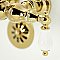 Kingston Brass CA1005T2 Heritage 3-3/8" Tub Wall Mount Clawfoot Tub Faucet, Polished Brass
