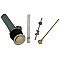 Kingston Brass KBP1009 Plastic Pop-Up Bathroom Sink Drain with Overflow, Brushed Nickel/Polished Brass