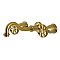 Kingston Brass KS3127RX Belknap Two-Handle Wall Mount Bathroom Faucet, Brushed Brass