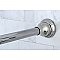 Kingston Brass SR111 Edenscape 60"-72" Stainless Steel Adjustable Tension Shower Curtain Rod with Decorative Flange - Polished Chrome