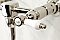 Kingston Brass KS1216BPL Bel Air Wall Mount Bathroom Faucet, Polished Nickel
