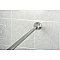 Kingston Brass SR111 Edenscape 60"-72" Stainless Steel Adjustable Tension Shower Curtain Rod with Decorative Flange - Polished Chrome