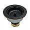 Kingston Brass K112MB Tacoma Snap-N-Tite Sink Basket Strainer, Matte Black