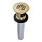 Kingston Brass KB5007 Grid Bathroom Sink Drain with Overflow, 17 Gauge, Brushed Brass