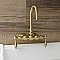 Kingston Brass AE1T7 Aqua Vintage 3-3/8 Inch Wall Mount Tub Faucet, Brushed Brass
