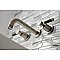 Kingston Brass KS8128DKL Kaiser 2-Handle Wall Mount Bathroom Faucet, Brushed Nickel