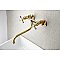 Kingston Brass KS215PB Kingston Two Handle Wall Mount Bathroom Faucet, Polished Brass