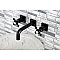 Kingston Brass KS6125BX Metropolitan Two-Handle Wall Mount Bathroom Faucet, Oil Rubbed Bronze